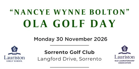 "Nancye Wynne Bolton" OLA Golf Day 2026