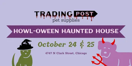 Haunted Howl-oween House at Trading Post Pet Supplies