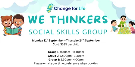 Social Skills Group: 'We Thinkers' - for ages 5-8