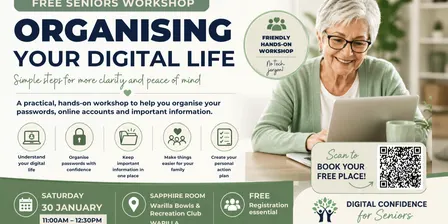 Organising Your Digital Life | Warilla | FREE Workshop