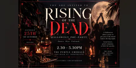 Rising of the Dead Pre Halloween Party