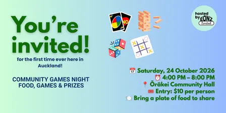 Games Night - Food, Games & Prizes