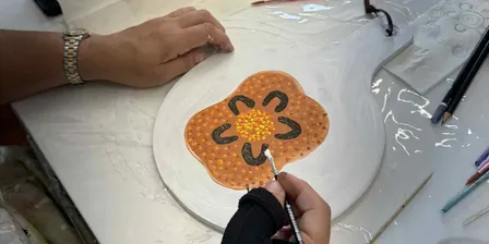 Art Class | Platter Board Painting