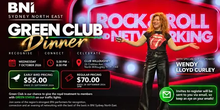 BNISNE Green Club Dinner