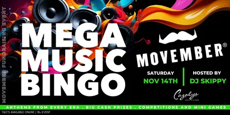 Mega Music Bingo - Movember