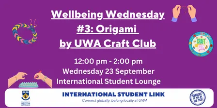 Wellbeing Wednesday #9 Loom bands X UWA Craft Club