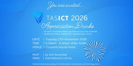 2026 TasICT Members Appreciation End of Year Drinks