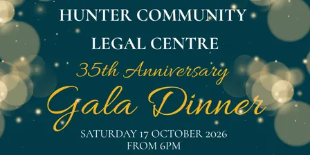 Hunter Community Legal Centre 35th Anniversary Gala Dinner