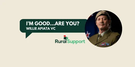 I'm good...are you? With Willie Apiata - Nov 10 Matamata