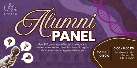 UQ Biotechnology Alumni Panel