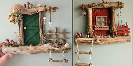 Tiny Worlds: Build a Miniature Fairy Door Wall Art with Maddie