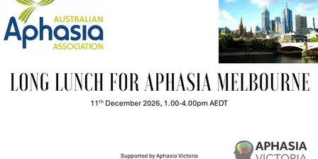 Long Lunch for Aphasia MELBOURNE 2026