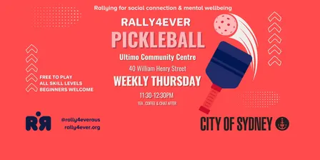 RALLY4EVER Pickleball at Ultimo Community Centre