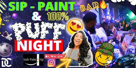 Paint & Puff Night on H Street | Sip, Smoke & Paint in Washington, DC 2