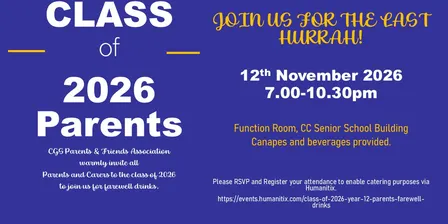 Class of 2026 - Year 12 Parents farewell drinks!