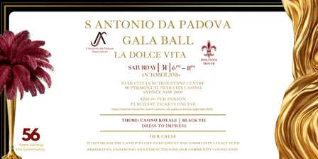 S Antonio da Padova - Annual Gala Ball 2026