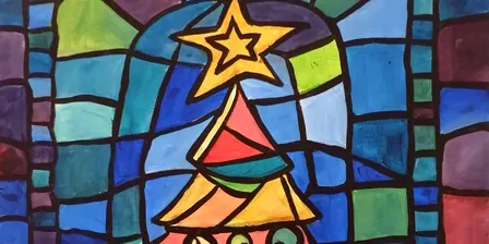 Stained Glass Tree at Danny Boy's Tallmadge