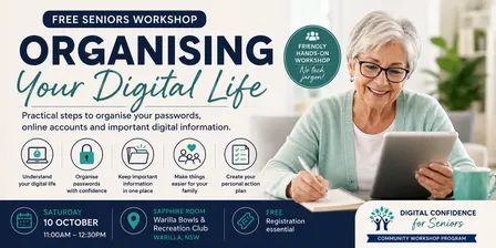 Organising Your Digital Life | Warilla | FREE Workshop