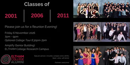 Reunion Evening - Classes of 2001, 2006, 2011