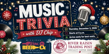 Music Trivia - Thursday, December 3, 2026 from 6-8 p.m.
