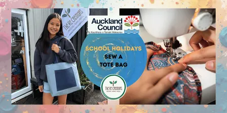 School holiday - Sew a tote bag, The ReCreators Green Space, Tue 29 Sep, 10am-1pm