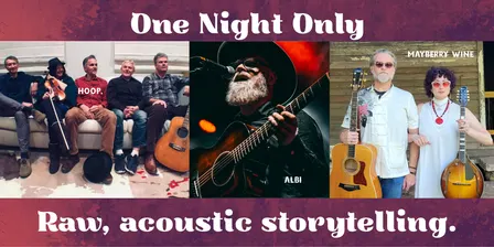 The Ministry of Folk presents hoop., Albi & Mayberry Wine