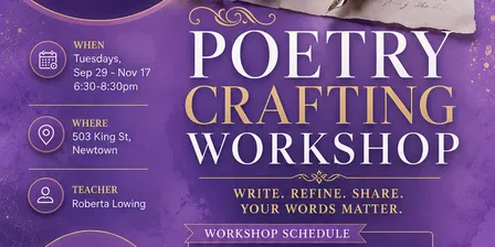 Poetry Crafting Workshop Newtown Sydney
