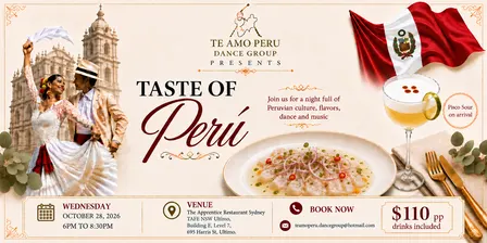 Taste of Peru - The Apprentice Restaurant Sydney
