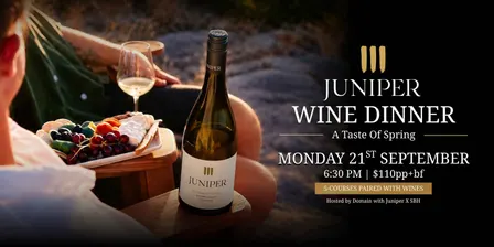 A Taste of Spring - Juniper Estate Wine Dinner at SBH