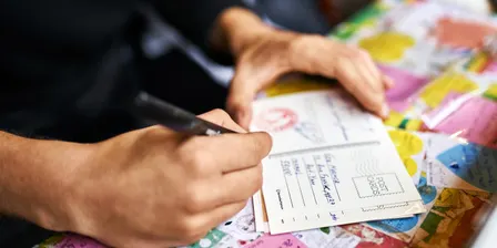 Drop-in Postcard Writing