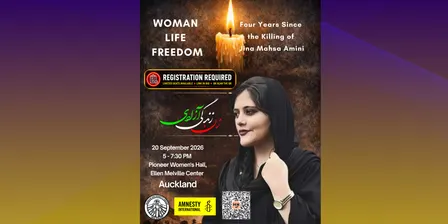 Four Years Since the Killing of Jina Mahsa Amini - Auckland Event