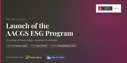 Launch of the AACGS ESG Program