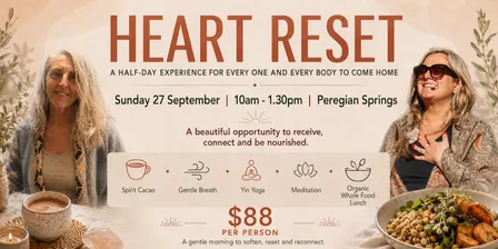 HEART RESET • SUNSHINE COAST •  SUNDAY 27 SEPTEMBER