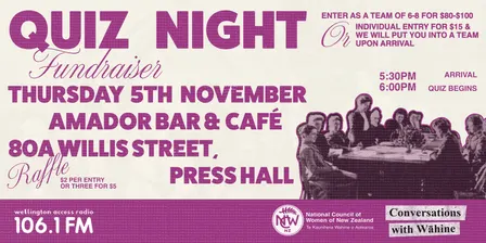 Conversations with Wāhine Fundraiser Quiz Night!