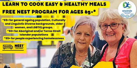 Redcliffe for *65+ OzHarvest Nutrition Education and Skills Training (NEST) program