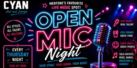 OPEN MIC NIGHT AT CYAN