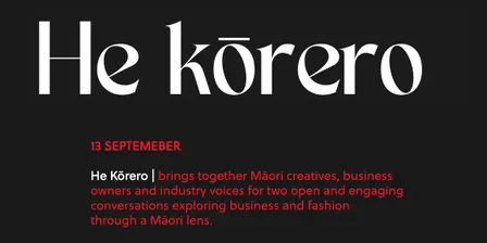 HE KŌRERO | MĀORI FASHION PANEL