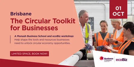 ecoBiz Circular Toolkit for Businesses Workshop - Brisbane