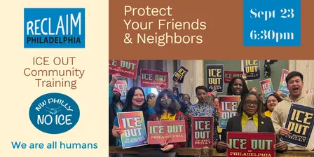 ICE OUT Community Training in East Falls