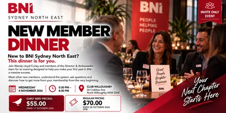 BNISNE New Member Dinner