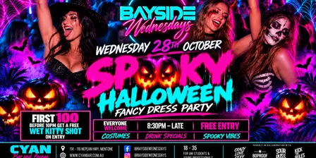 SPOOKY HALLOWEEN FANCY DRESS PARTY @ BAYSIDE WEDNESDAYS