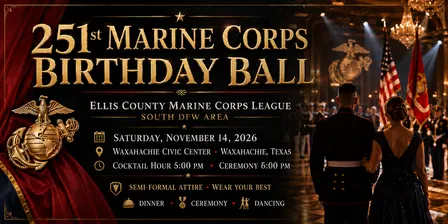 251st Marine Corps Birthday Ball (South DFW Area)