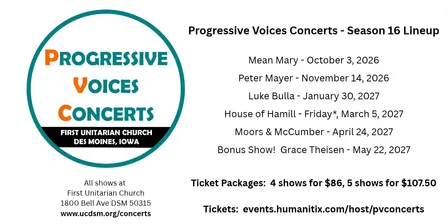 2026-2027 Progressive Voices Concerts Season Tickets