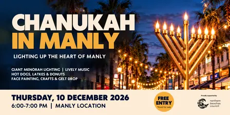 Chanukah Celebration in Manly 2026