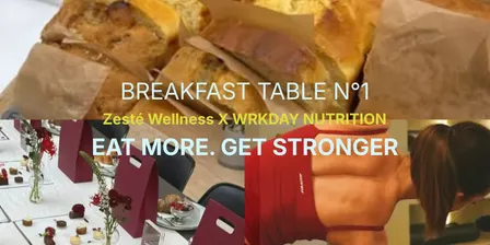 Breakfast Table - EAT MORE. GET STRONGER.