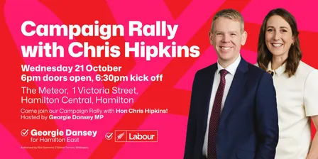 Campaign Rally with Chris Hipkins
