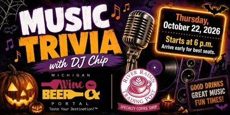Music Trivia - Thursday, October 22, 2026 from 6-8 p.m.