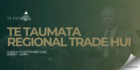 Te Taumata Regional Trade Hui 2026
