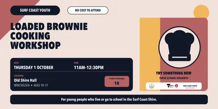 Winchelsea Loaded Brownie Cooking - Thursday 1 October