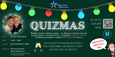 Quizmas Fundraiser by Ashton & Jennie